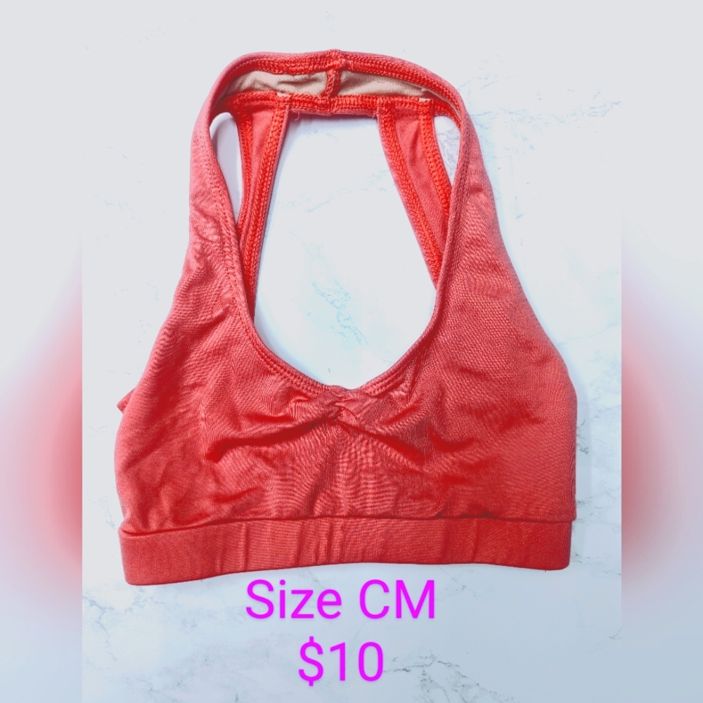 CM Coral color dance top